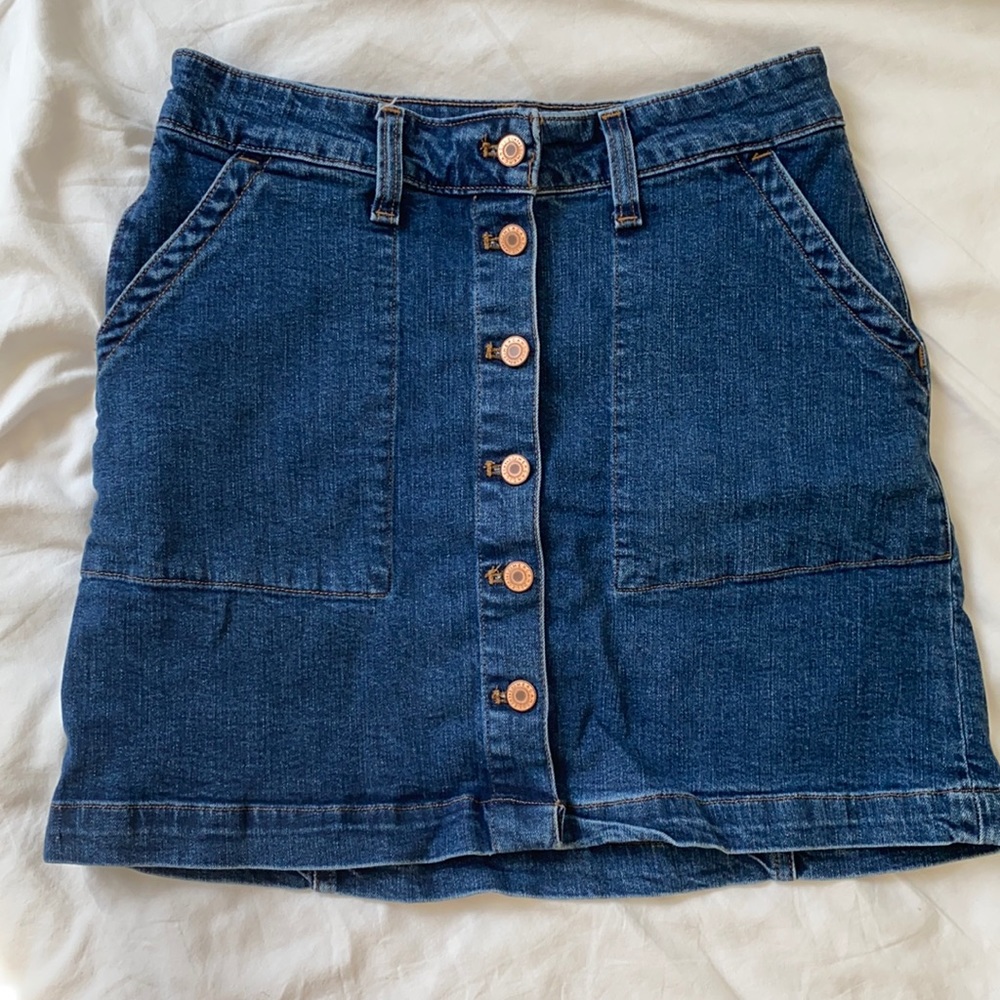 Jcrew denim skirt